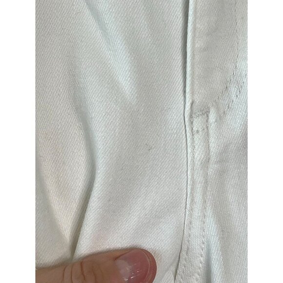NWT Rag & Bone White Distressed Skinny Capri Jeans With Holes Size 28 - Picture 11 of 12